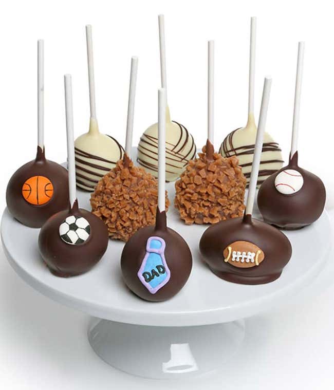 Father's Day Chocolate Cake Pops 