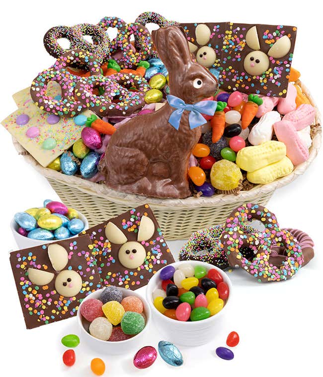 Happy Easter! Candy and Chocolate Treats Basket