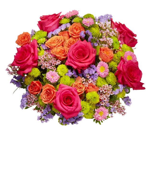 Partial image of Strawberry Sundae Bouquet without vase