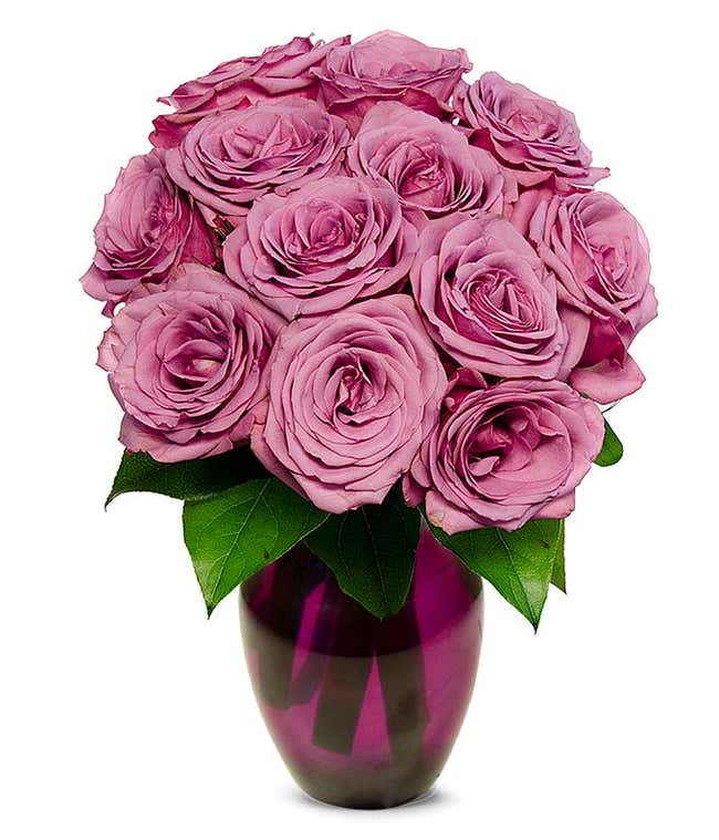 Mother's Day purple roses
