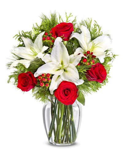 Classic Christmas Lily Bouquet