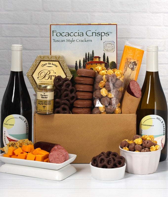 Premium Dessert Wine 1998 ギフトボックス入り Sweet & Savory Gourmet Gift Box with Red, White & Sparkling Wine