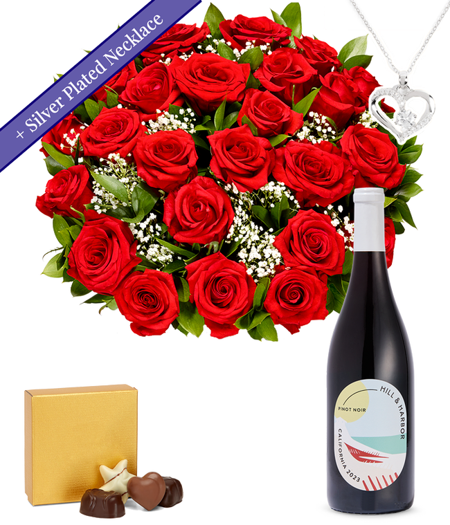 Partial image of True Love Bundle  without vase.