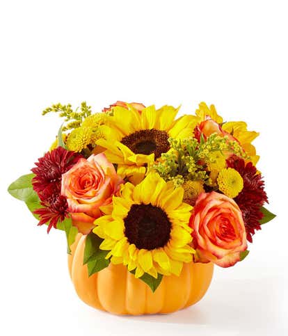 Golden Gourd Pumpkin Bouquet