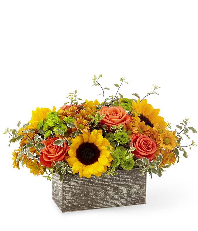 The Autumn Garden Bouquet Basket