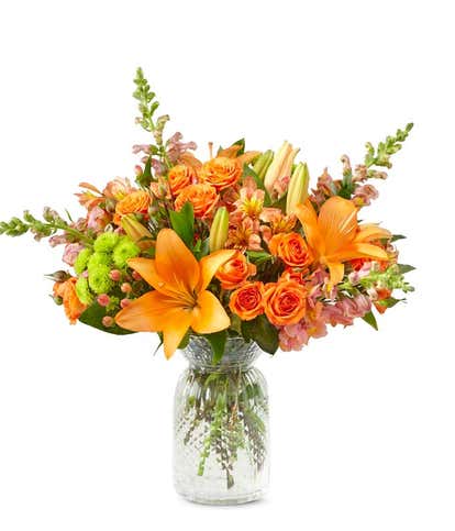 ban.do - A flower arrangement in our Rise & Shine orange