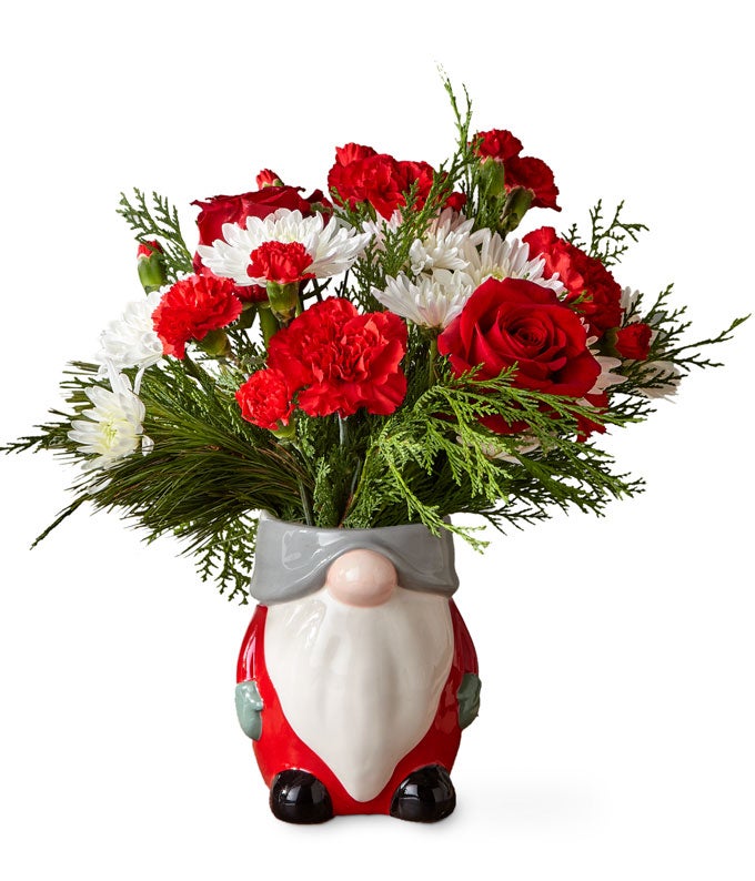I'll Be Gnome For Christmas Bouquet