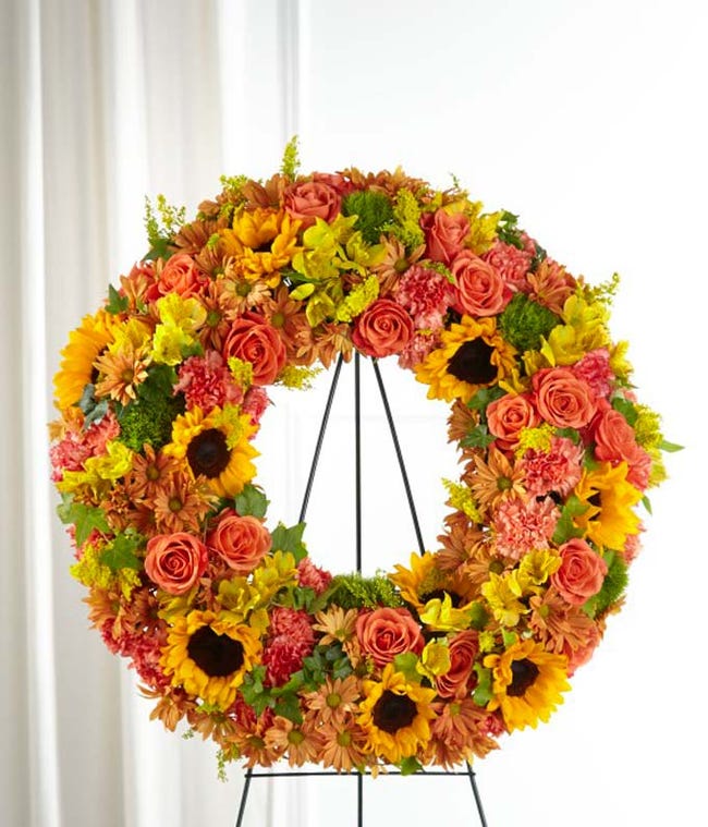 Funeral Wreath Wreath For Funerals Fromyouflowers