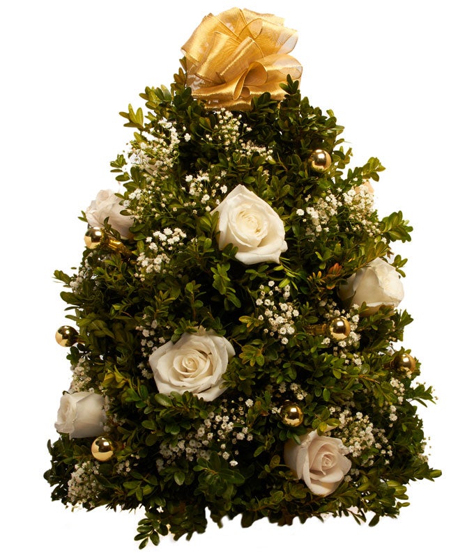 Gold Mini Christmas Tree
