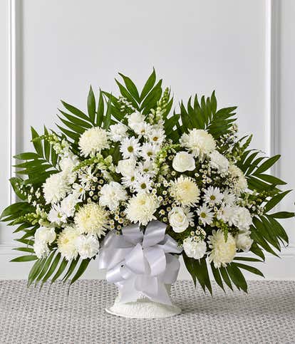 White Sympathy Floor Basket