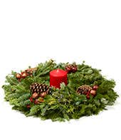 Table christmas wreath