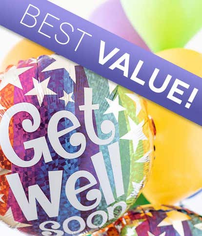Get Well Florist Designed Balloon Bouquet