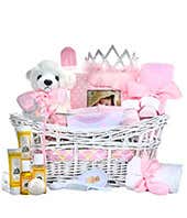 Pink themed gift basket