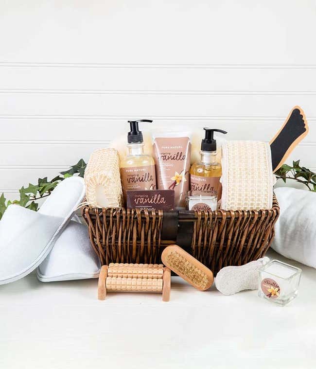 Vanilla Sunrise Spa Basket