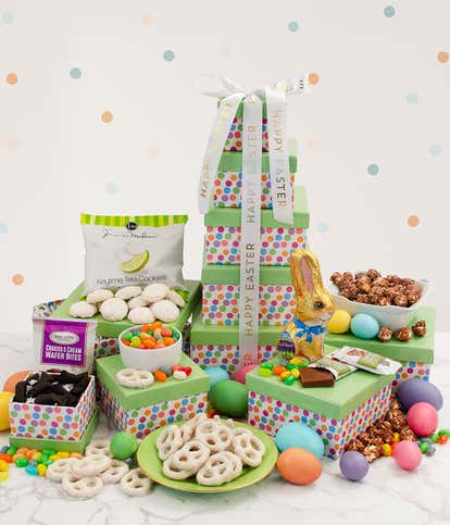 Spring Into Easter Chocolate Gift Tower