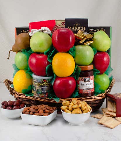 Fresh Delights Fruit & Gourmet Gift Basket