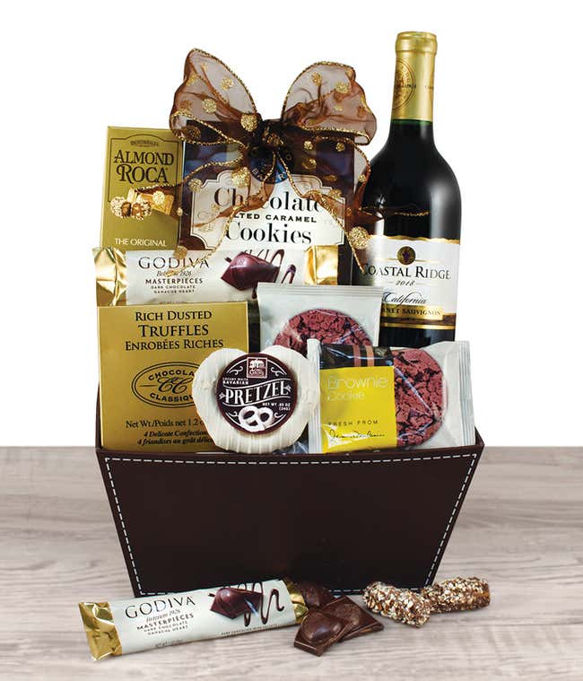 Chocolate &amp; Cabernet All Day Basket