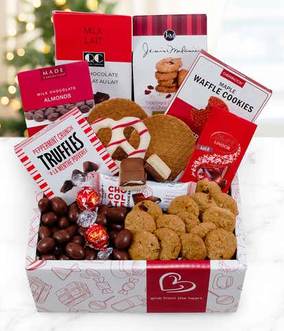 Red & White Holiday Snack Box