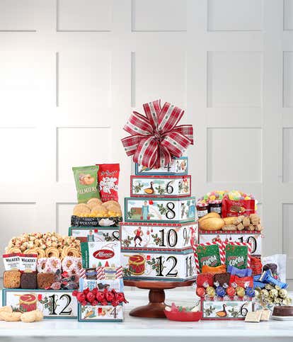 12 Days of Christmas Gourmet Gift Tower