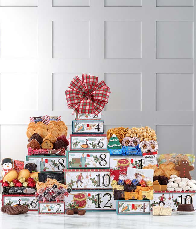 12 Days of Christmas Gourmet Gift Tower