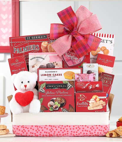 A Bear-y Happy Valentine's Day Gift Basket