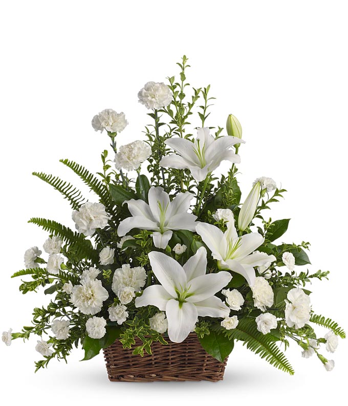 Lily Garden Memorial Arrangement