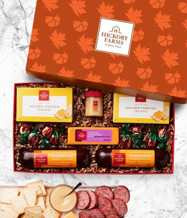 Festive Fall Meat &amp; Cheese Gift