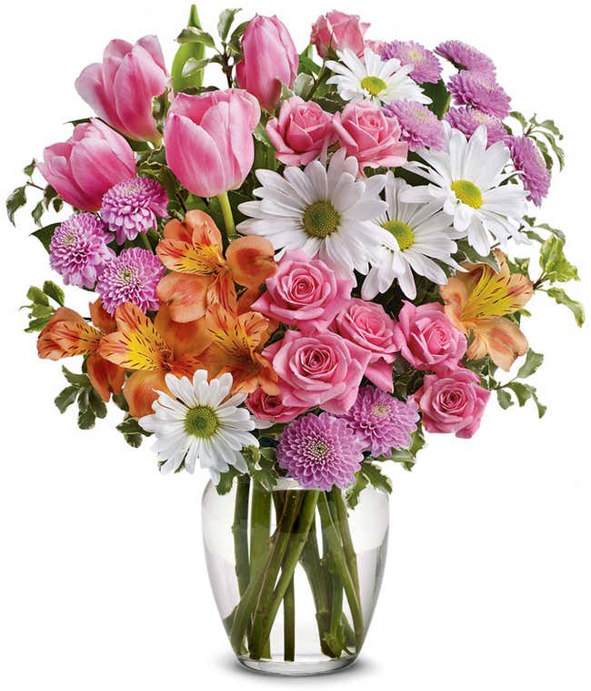 Spring Watering Can Floral Bouquet