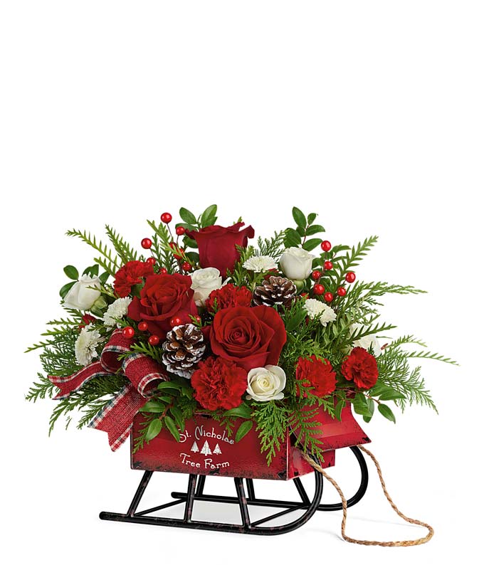 St. Nick's Sleigh Bouquet