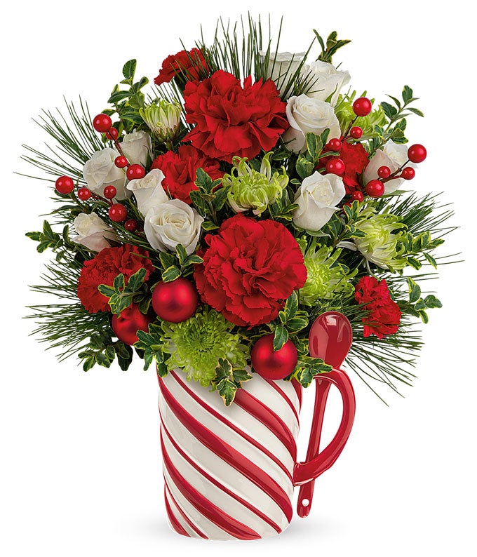 Candy Cane Greetings Bouquet