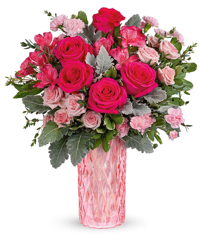 Pretty In Pink Rose Bouquet