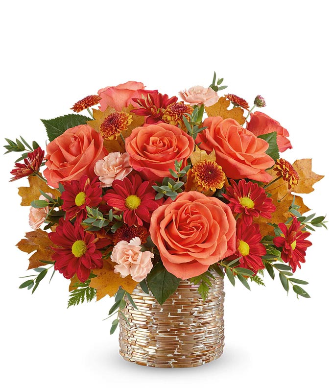 Gilded Autumn Roses