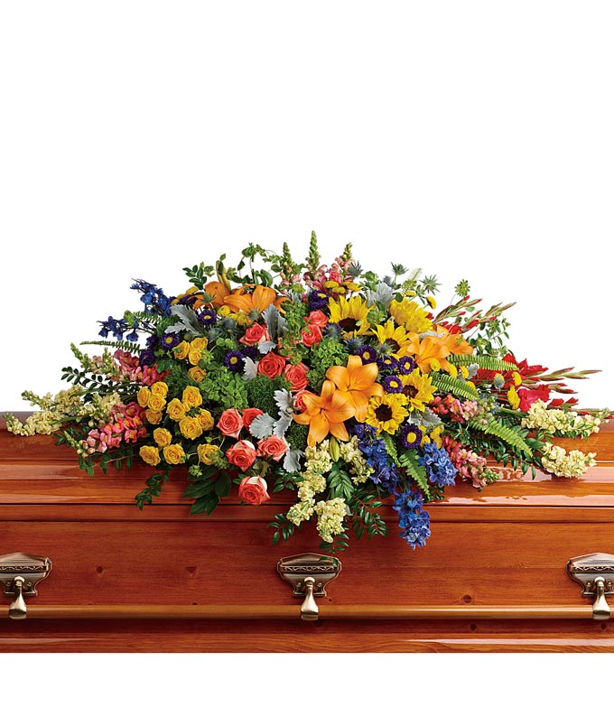 Garden of Love Casket Spray