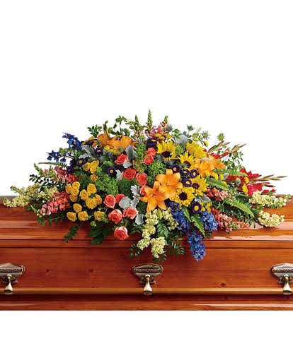 Garden of Love Casket Spray