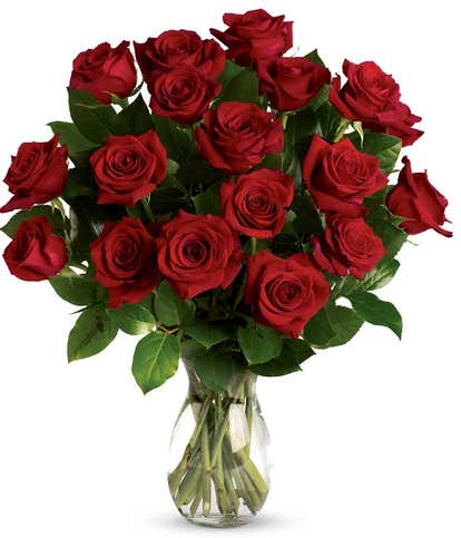 Classic Romance Red Roses - 18 Roses
