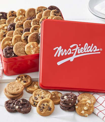 Mini Cookies Gift Tin - 60 Piece