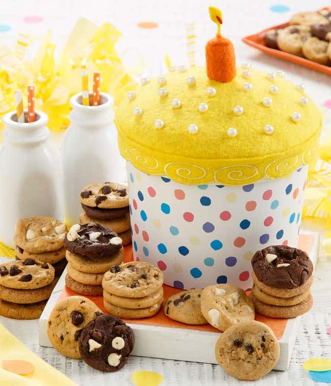 Birthday Wishes Cookie Cupcake