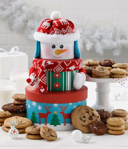 Fun in the Snow(man) Gift Tower