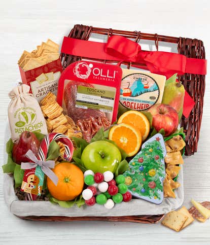 Christmas Tidings Gourmet Gift Basket