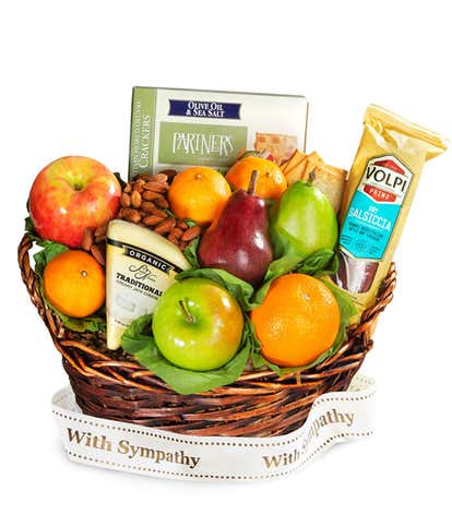 Salami & Cheese Sympathy Gift Basket