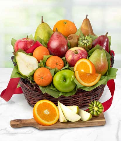 Fresh Organic Fruit Gift Basket