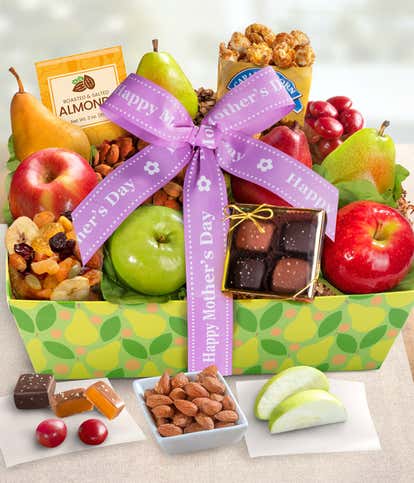 Mother's Day Gourmet Delights & Fruit Gift Basket