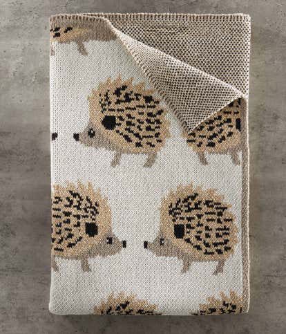 Sweet Hedgehogs Baby Blanket