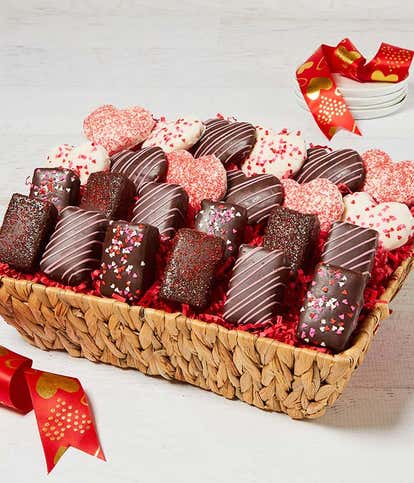 Gourmet Valentine's Day Brownie Basket