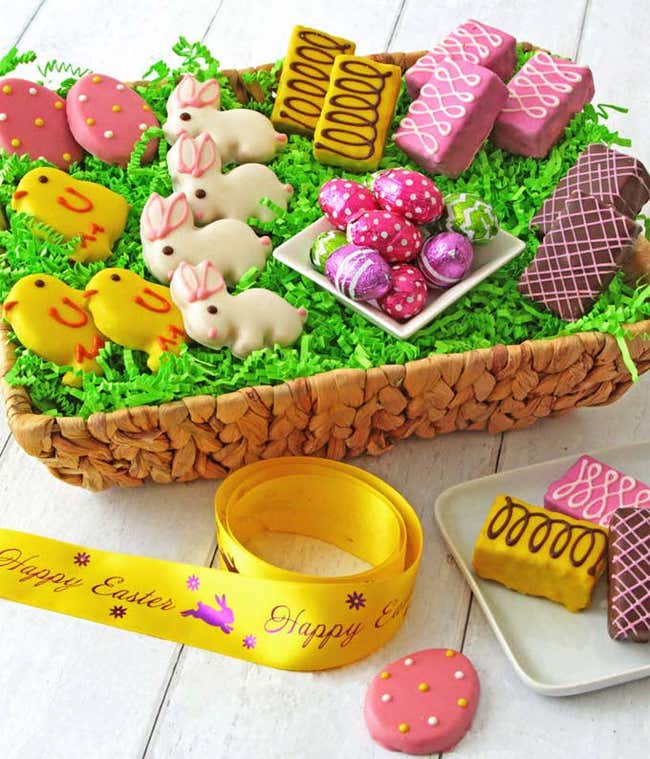 Easter Cookies &amp; Brownies Basket - Deluxe