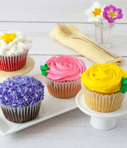 Jumbo Flower Cupcake Bouquet