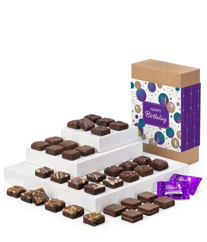 Happy Birthday Three Dozen Fairytale Brownie Morsels