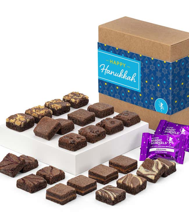 Happy Hanukkah Two Dozen Fairytale Brownie Morsels 