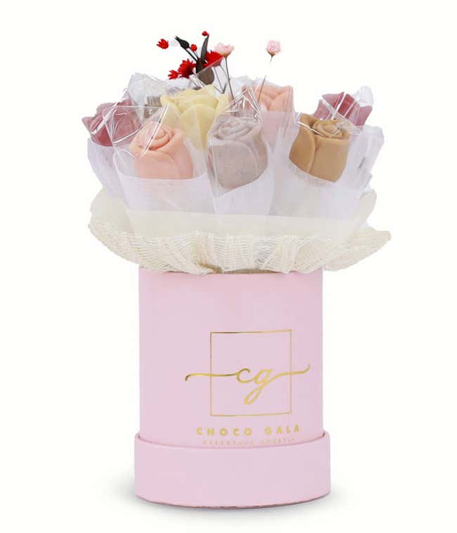 Chocolate Rose Bouquet - Pink