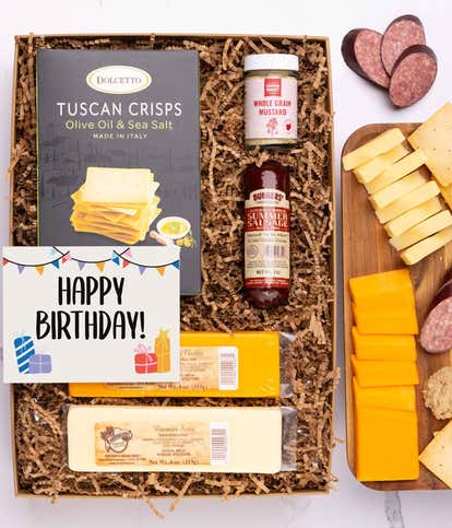 Happy Birthday! Cheese & Meat Gift Box